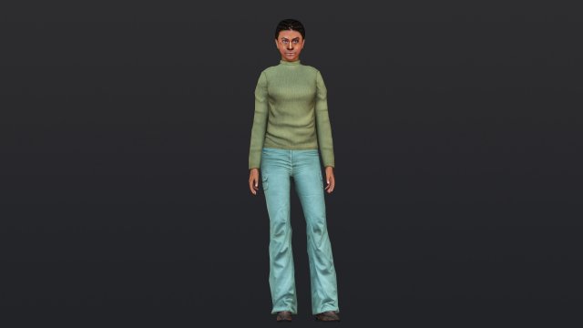 Woman 28 With 52 Animations 32 Morphs 3D Model in Woman 3DExport