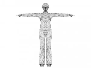 Woman 28 With 52 Animations 32 Morphs 3D Model