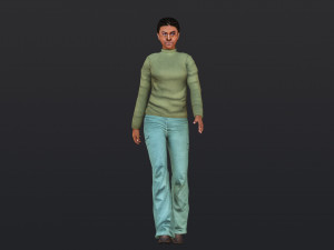 Woman 28 With 52 Animations 32 Morphs 3D Model