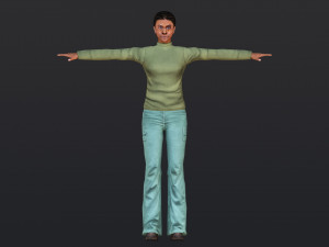 Woman 28 With 52 Animations 32 Morphs 3D Model