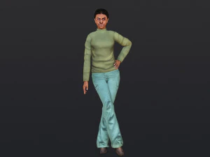Woman 28 With 52 Animations 32 Morphs 3D Model