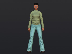 Woman 28 With 52 Animations 32 Morphs 3D Model