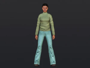 Woman 28 With 52 Animations 32 Morphs 3D Model