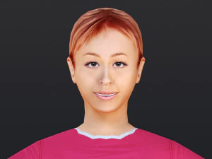 Woman 29 With 52 Animations 32 Morphs 3D Model