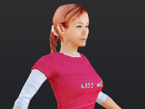 Woman 29 With 52 Animations 32 Morphs 3D Model