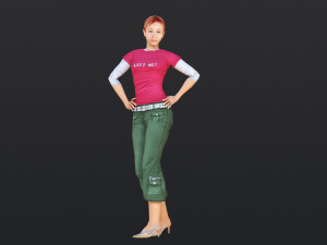 Woman 29 With 52 Animations 32 Morphs 3D Model