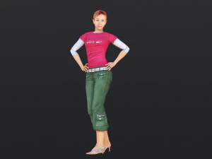 Woman 29 With 52 Animations 32 Morphs 3D Model