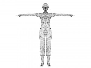 Woman 29 With 52 Animations 32 Morphs 3D Model