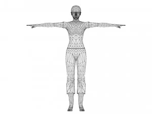 Woman 29 With 52 Animations 32 Morphs 3D Model
