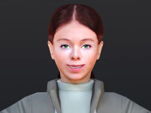 Woman 30 With 52 Animations 32 Morphs 3D Model