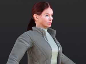 Woman 30 With 52 Animations 32 Morphs 3D Model