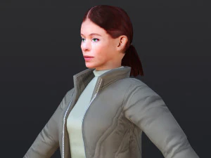Woman 30 With 52 Animations 32 Morphs 3D Model