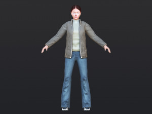Woman 30 With 52 Animations 32 Morphs 3D Модель