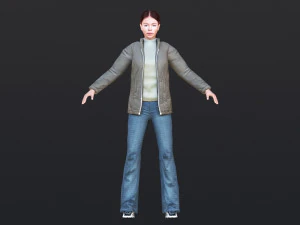 Woman 30 With 52 Animations 32 Morphs 3D Model