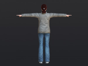Woman 30 With 52 Animations 32 Morphs 3D Модель