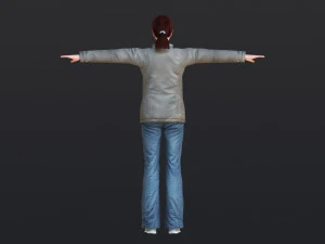 Woman 30 With 52 Animations 32 Morphs 3D Model