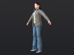 Woman 30 With 52 Animations 32 Morphs 3D Модель