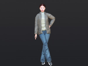Woman 30 With 52 Animations 32 Morphs 3D Модель