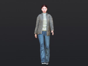 Woman 30 With 52 Animations 32 Morphs 3D Модель