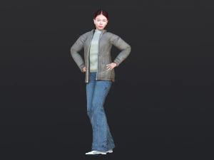 Woman 30 With 52 Animations 32 Morphs 3D Model
