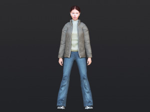 Woman 30 With 52 Animations 32 Morphs 3D Модель