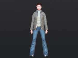 Woman 30 With 52 Animations 32 Morphs 3D Model