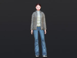 Woman 30 With 52 Animations 32 Morphs 3D Model