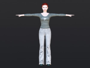 Woman 31 With 52 Animations 32 Morphs 3D 模型