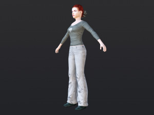 Woman 31 With 52 Animations 32 Morphs 3D 模型