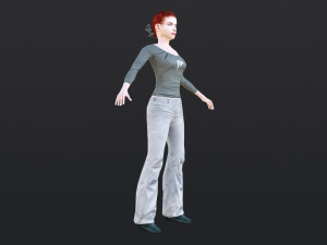 Woman 31 With 52 Animations 32 Morphs 3D 模型