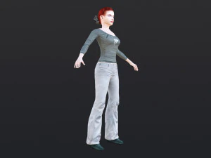 Woman 31 With 52 Animations 32 Morphs 3D Model
