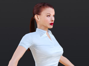 Woman 32 With 52 Animations 32 Morphs 3D 模型