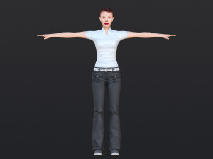 Woman 32 With 52 Animations 32 Morphs 3D 模型
