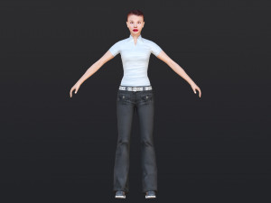 Woman 32 With 52 Animations 32 Morphs 3D 模型