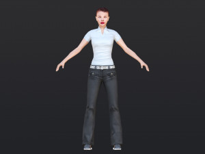 Woman 32 With 52 Animations 32 Morphs 3D 模型