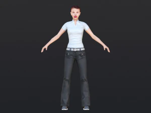 Woman 32 With 52 Animations 32 Morphs 3D Model