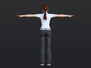 Woman 32 With 52 Animations 32 Morphs 3D 模型