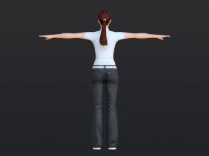 Woman 32 With 52 Animations 32 Morphs 3D Model