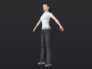 Woman 32 With 52 Animations 32 Morphs 3D 模型