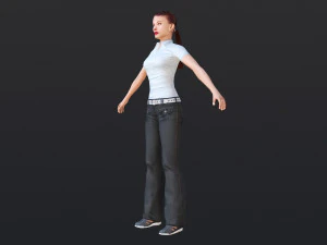 Woman 32 With 52 Animations 32 Morphs 3D Model