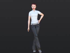 Woman 32 With 52 Animations 32 Morphs 3D 模型