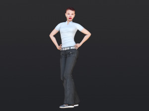 Woman 32 With 52 Animations 32 Morphs 3D 模型