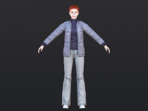 Woman 33 With 52 Animations 32 Morphs 3Dモデル