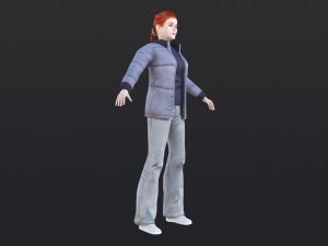 Woman 33 With 52 Animations 32 Morphs 3Dモデル