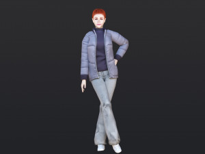 Woman 33 With 52 Animations 32 Morphs 3Dモデル