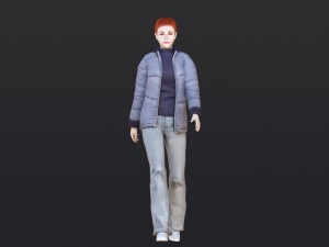 Woman 33 With 52 Animations 32 Morphs 3Dモデル
