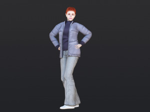 Woman 33 With 52 Animations 32 Morphs 3Dモデル