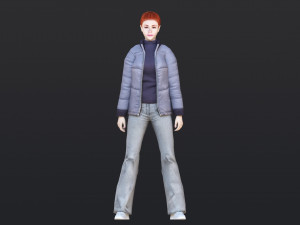 Woman 33 With 52 Animations 32 Morphs 3Dモデル