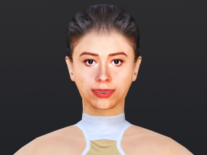 Woman 34 With 52 Animations 32 Morphs 3D 模型