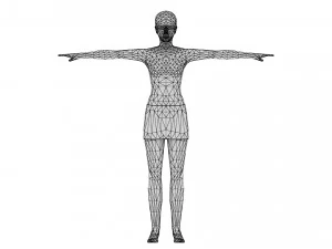 Woman 34 With 52 Animations 32 Morphs 3D Model